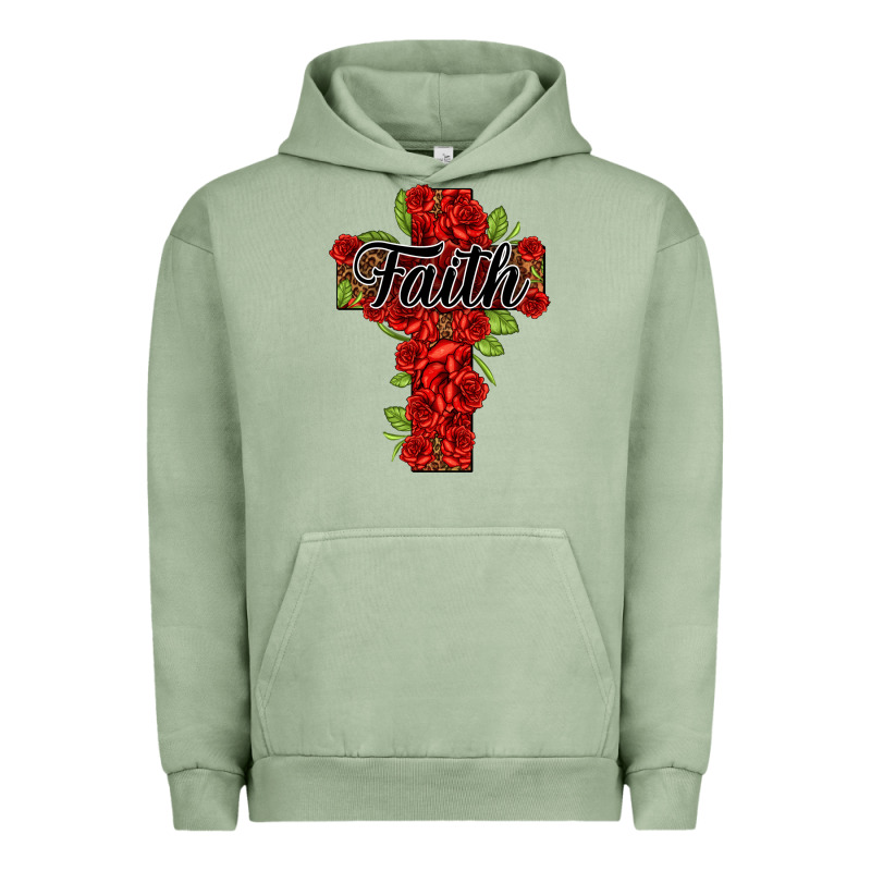 Faith Floral Cross Urban Hoodie by NancyCooperArtShop | Teevron