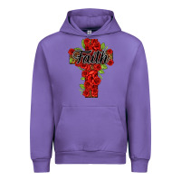 Tulip faith floral cross Urban Hoodie - NancyCooperArtShop