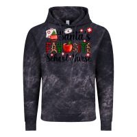 Cloud Black santa's favorite  school nurse Vintage Hoodie - AdoDesignShop