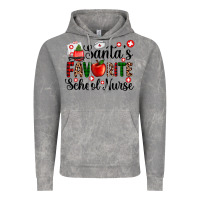 Cloud Rock santa's favorite  school nurse Vintage Hoodie - AdoDesignShop