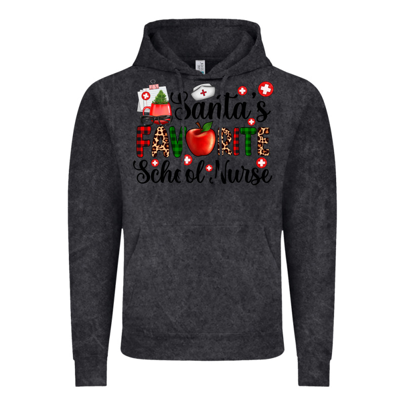 Santa's Favorite  School Nurse Vintage Hoodie by AdoDesignShop | Teevron