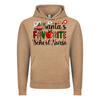 Vintage Coffee santa's favorite  school nurse Vintage Hoodie - AdoDesignShop