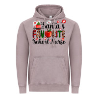 Vintage Zinc santa's favorite  school nurse Vintage Hoodie - AdoDesignShop