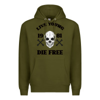 Army Green Live Young Die Free Premium Hoodie - Bettercallsaul