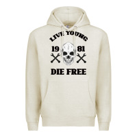 Oatmeal Heather Live Young Die Free Premium Hoodie - Bettercallsaul