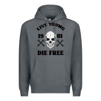 Rock Live Young Die Free Premium Hoodie - Bettercallsaul