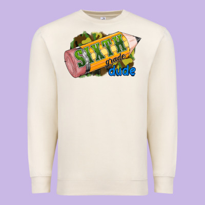Sixth Grade Dude Premium Sweatshirt Designed By Ranaportraitstore