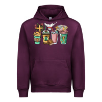 Mauve Wine faith coffee cups Urban Hoodie - NancyCooperArtShop
