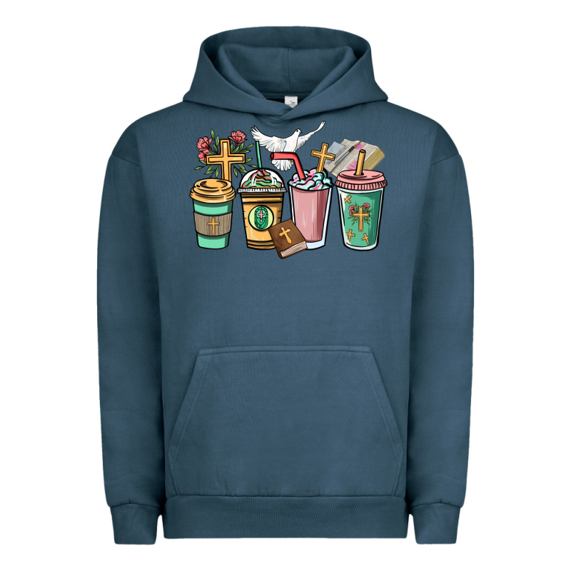 Faith Coffee Cups Urban Hoodie by NancyCooperArtShop | Teevron