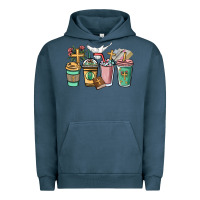 Pigment Midnight Navy faith coffee cups Urban Hoodie - NancyCooperArtShop