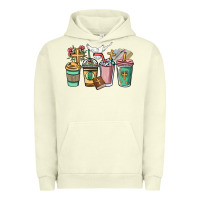 Pigment Pistachio faith coffee cups Urban Hoodie - NancyCooperArtShop