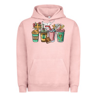 Pigment Salmon faith coffee cups Urban Hoodie - NancyCooperArtShop