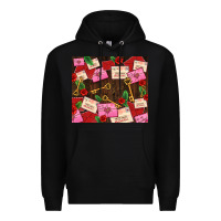Black love letters tumbler Premium Hoodie - AdoDesignShop