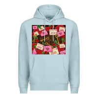 Blue Mist love letters tumbler Premium Hoodie - AdoDesignShop