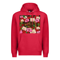 Cardinal love letters tumbler Premium Hoodie - AdoDesignShop
