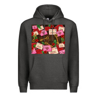Charcoal Heather love letters tumbler Premium Hoodie - AdoDesignShop