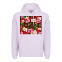 Lilac love letters tumbler Premium Hoodie - AdoDesignShop