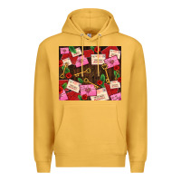Mustard love letters tumbler Premium Hoodie - AdoDesignShop
