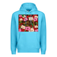 Ocean Blue love letters tumbler Premium Hoodie - AdoDesignShop