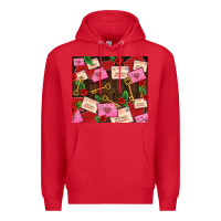 Red love letters tumbler Premium Hoodie - AdoDesignShop