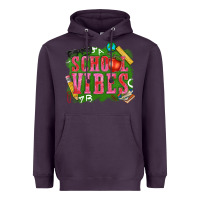 Plum school vibes Heavyweight Hoodie - texasbilliewilder