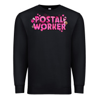 Black Breast Cancer Postal Worker Premium Sweatshirt - texasbilliewilder