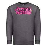 Charcoal Heather Breast Cancer Postal Worker Premium Sweatshirt - texasbilliewilder