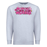 Heather Grey Breast Cancer Postal Worker Premium Sweatshirt - texasbilliewilder