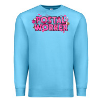 Ocean Blue Breast Cancer Postal Worker Premium Sweatshirt - texasbilliewilder