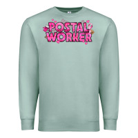 Seafoam Breast Cancer Postal Worker Premium Sweatshirt - texasbilliewilder