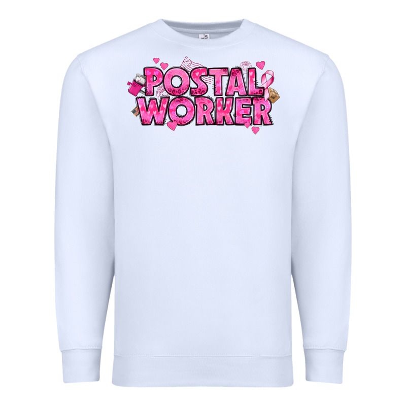 Breast Cancer Postal Worker Premium Sweatshirt by texasbilliewilder | Teevron
