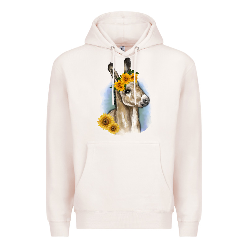 Sunflower Baby Donkey Premium Hoodie by RanaPortraitStore | Teevron