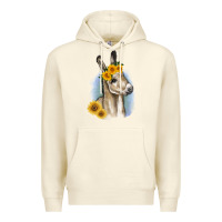 Sandshell Sunflower Baby Donkey Premium Hoodie - RanaPortraitStore