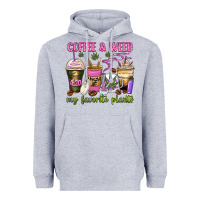 Heather Grey coffee and weed my favorite plants Heavyweight Hoodie - Zillion Design Studio