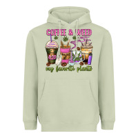 Matcha coffee and weed my favorite plants Heavyweight Hoodie - Zillion Design Studio
