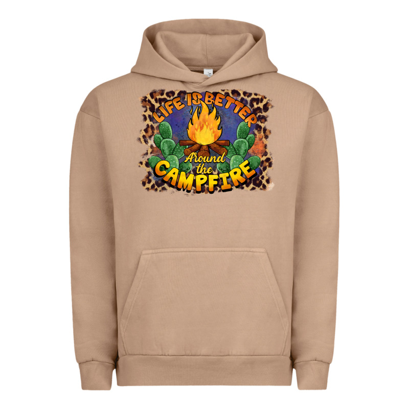 Life Is Better Around The Campfire Urban Hoodie by BarkalooDesign | Teevron