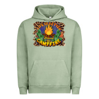 Pigment Oil Green life is better around the campfire Urban Hoodie - BarkalooDesign