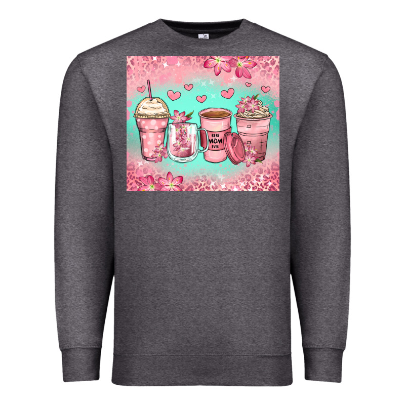 Best Mom Ever Coffee Cups Premium Sweatshirt by Zillion Design Studio | Teevron