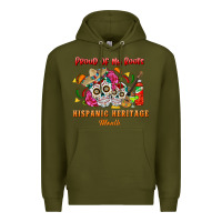 Army Green proud of my roots Premium Hoodie - BundleAndBundleShop
