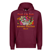 Burgundy proud of my roots Premium Hoodie - BundleAndBundleShop