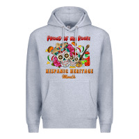 Heather Grey proud of my roots Premium Hoodie - BundleAndBundleShop