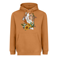 Meerkat bunny with sunflowers Heavyweight Hoodie - RanaPortraitStore