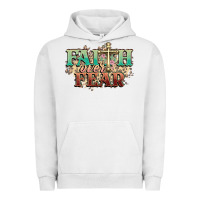 Pigment Lunar Rock faith over fear cross Urban Hoodie - NancyCooperArtShop
