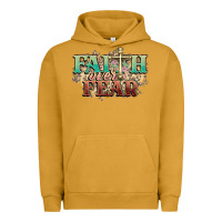 Pigment Peanut Butter faith over fear cross Urban Hoodie - NancyCooperArtShop