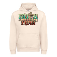 Sandshell faith over fear cross Urban Hoodie - NancyCooperArtShop