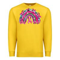 Lemon Breast Cancer Rainbow Premium Sweatshirt - texasbilliewilder