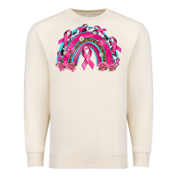 Sandshell Breast Cancer Rainbow Premium Sweatshirt - texasbilliewilder