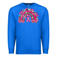 True Royal Breast Cancer Rainbow Premium Sweatshirt - texasbilliewilder