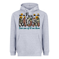 Heather Grey boy mom from son up to son down Heavyweight Hoodie - Zillion Design Studio