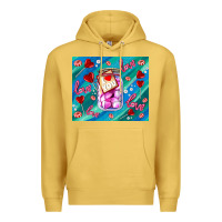 Antique Gold sugar with love Premium Hoodie - AdoDesignShop